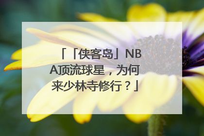 「侠客岛」NBA顶流球星，为何来少林寺修行？
