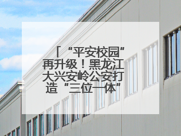 “平安校园”再升级！黑龙江大兴安岭公安打造“三位一体”守护新模式
