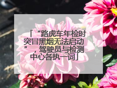 “路虎车年检时突冒黑烟无法启动”，驾驶员与检测中心各执一词