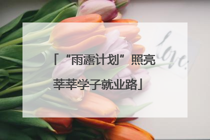 “雨露计划”照亮莘莘学子就业路