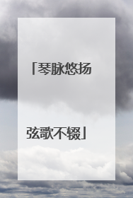 琴脉悠扬 弦歌不辍