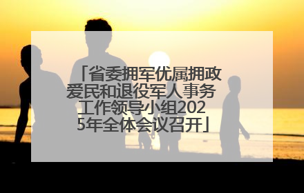 省委拥军优属拥政爱民和退役军人事务工作领导小组2025年全体会议召开