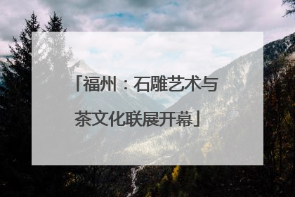 福州：石雕艺术与茶文化联展开幕