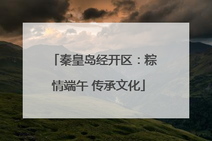 秦皇岛经开区：粽情端午 传承文化