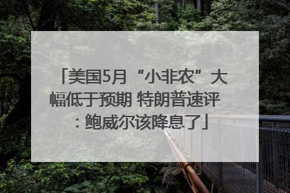 美国5月“小非农”大幅低于预期 特朗普速评：鲍威尔该降息了