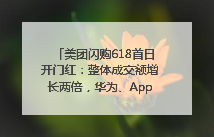 美团闪购618首日开门红：整体成交额增长两倍，华为、Apple、沃尔玛等近800个品牌翻倍增长