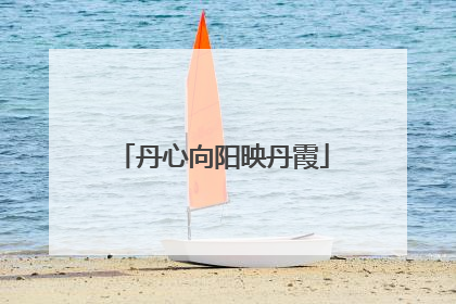 丹心向阳映丹霞