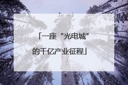 一座“光电城”的千亿产业征程
