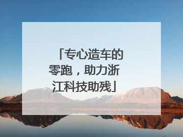 专心造车的零跑，助力浙江科技助残