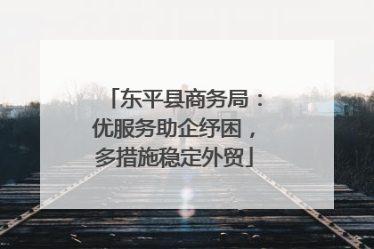 东平县商务局：优服务助企纾困，多措施稳定外贸