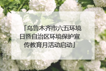 乌鲁木齐市六五环境日暨自治区环境保护宣传教育月活动启动