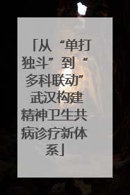 从“单打独斗”到“多科联动” 武汉构建精神卫生共病诊疗新体系