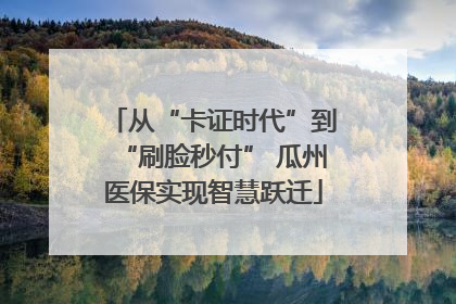 从“卡证时代”到“刷脸秒付” 瓜州医保实现智慧跃迁