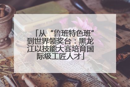 从“鲁班特色班”到世界领奖台：黑龙江以技能大赛培育国际级工匠人才