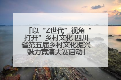 以“Z世代”视角“打开”乡村文化 四川省第五届乡村文化振兴魅力竞演大赛启动