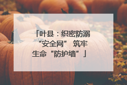 叶县：织密防溺“安全网” 筑牢生命“防护墙”