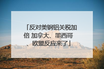 反对美钢铝关税加倍 加拿大、墨西哥、欧盟反应来了