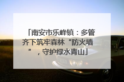 南安市乐峰镇：多管齐下筑牢森林“防火墙”，守护绿水青山