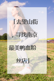 去望山街，寻找南京最美鸭血粉丝店