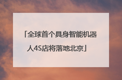 全球首个具身智能机器人4S店将落地北京