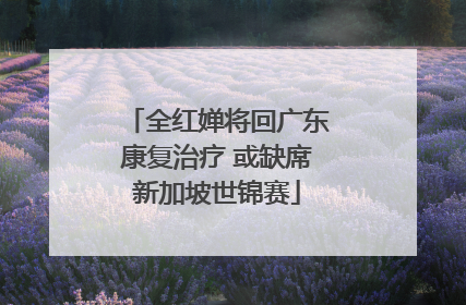 全红婵将回广东康复治疗 或缺席新加坡世锦赛