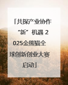 共探产业协作“新”机遇 2025金熊猫全球创新创业大赛启动