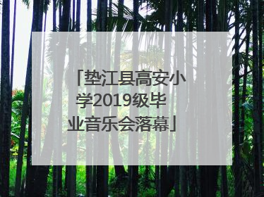 垫江县高安小学2019级毕业音乐会落幕