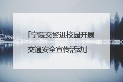 宁陵交警进校园开展交通安全宣传活动