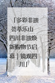 多彩非遗荟萃乐山 四川非遗焕新购物节启幕｜镜观四川