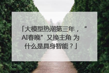 大模型热潮第三年，“AI春晚”又换主角 为什么是具身智能？