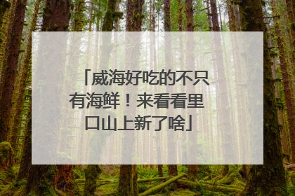 威海好吃的不只有海鲜！来看看里口山上新了啥