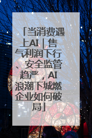 当消费遇上AI｜售气利润下行、安全监管趋严，AI浪潮下城燃企业如何破局