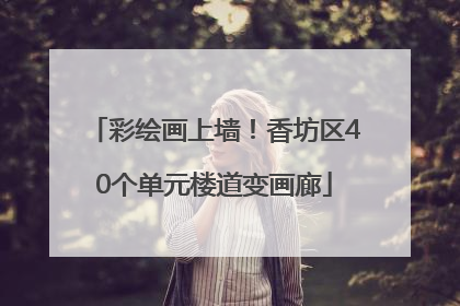 彩绘画上墙！香坊区40个单元楼道变画廊