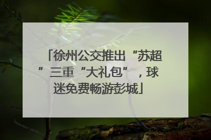 徐州公交推出“苏超”三重“大礼包”，球迷免费畅游彭城