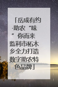 岳成有约·助农“味”你而来 监利市柘木乡全力打造数字助农特色品牌