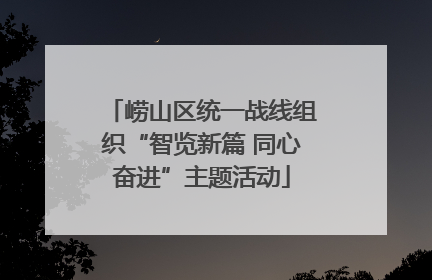 崂山区统一战线组织“智览新篇 同心奋进”主题活动