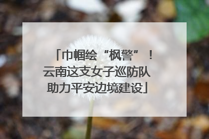 巾帼绘“枫警”！云南这支女子巡防队助力平安边境建设
