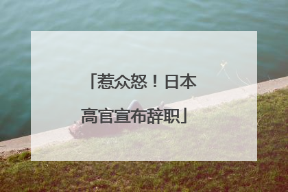 惹众怒！日本高官宣布辞职