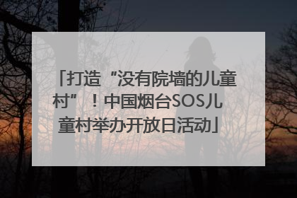 打造“没有院墙的儿童村”！中国烟台SOS儿童村举办开放日活动