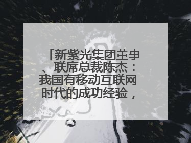 新紫光集团董事、联席总裁陈杰：我国有移动互联网时代的成功经验，最有能力做好AI应用创新