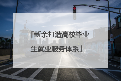 新余打造高校毕业生就业服务体系