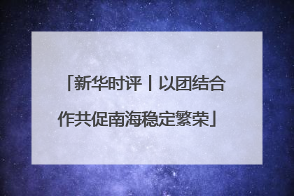 新华时评丨以团结合作共促南海稳定繁荣