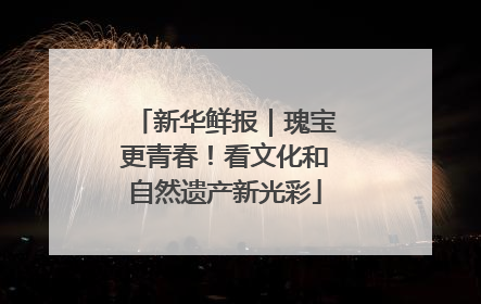 新华鲜报｜瑰宝更青春！看文化和自然遗产新光彩
