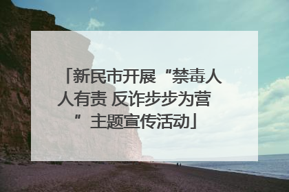 新民市开展“禁毒人人有责 反诈步步为营”主题宣传活动