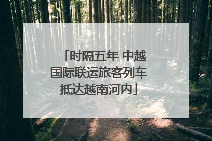 时隔五年 中越国际联运旅客列车抵达越南河内
