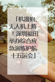 机器狗、无人机上阵！深圳福田举办综合应急演练护航十五运会