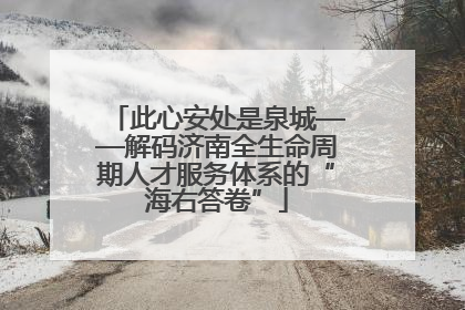 此心安处是泉城——解码济南全生命周期人才服务体系的“海右答卷”