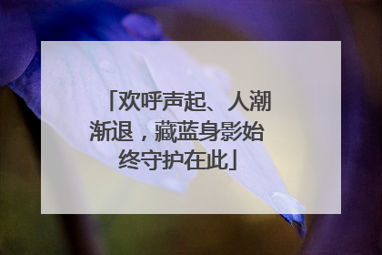 欢呼声起、人潮渐退，藏蓝身影始终守护在此