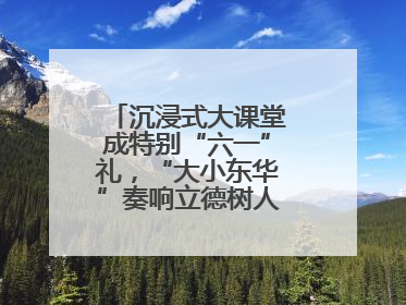 沉浸式大课堂成特别“六一”礼，“大小东华”奏响立德树人“协奏曲”