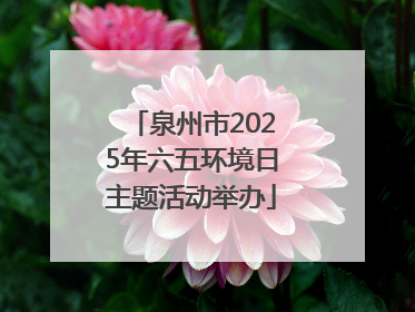 泉州市2025年六五环境日主题活动举办